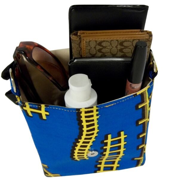 Blue and Yellow African print