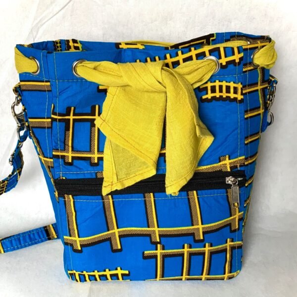 Blue and Yellow small Tote at African Marketplace