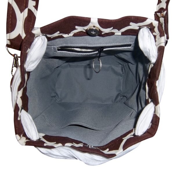 Small brown tote from collections of Africa