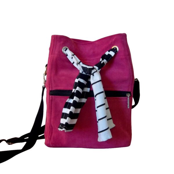 Pink Leather Backpack from Collections Of Africa