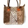 Zebra Print Tote at African Marketplace Zebra Print Tote at African Marketplace