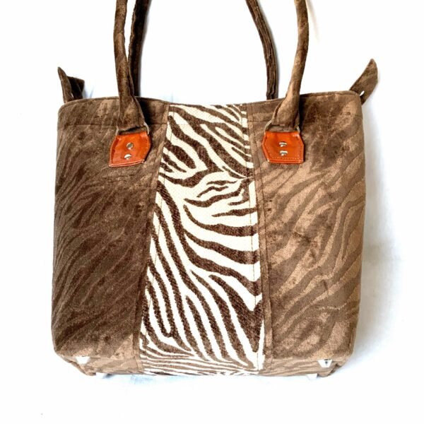 Zebra Print Tote at African Marketplace Zebra Print Tote at African Marketplace