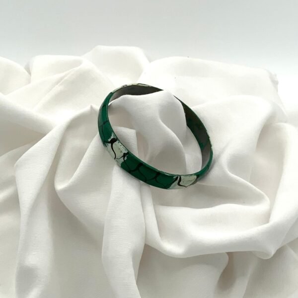 Green and White Bangle Display