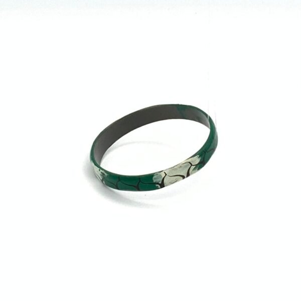 Green and White Giraffe Horn Bangle