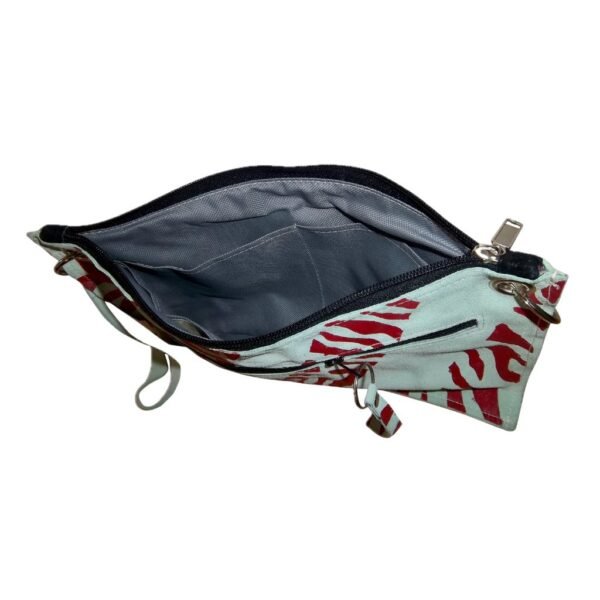 Inside Turquoise Suede Crossbody