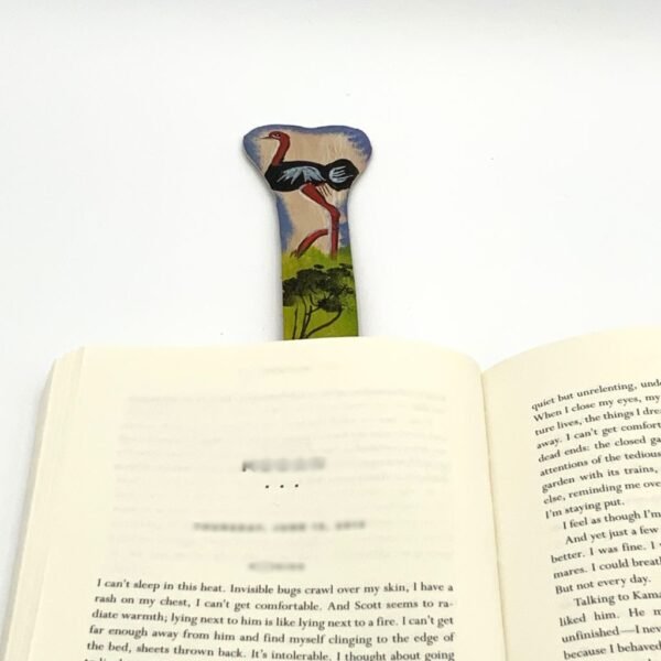 Ostrich Leather Bookmark