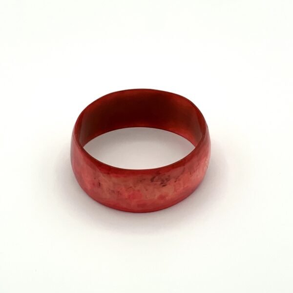 Thick Red horn bangle