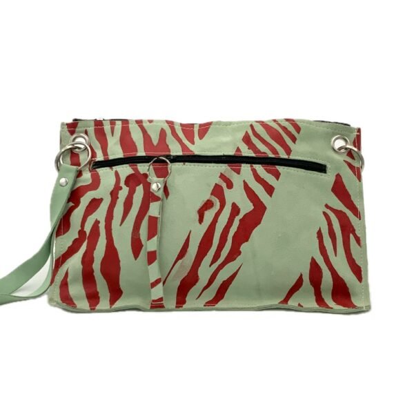 Turquoise Leather Wristlet