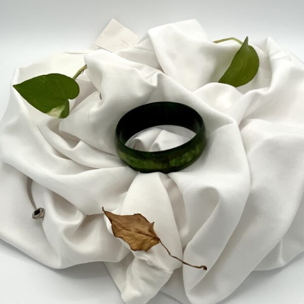 Green horn bangle display