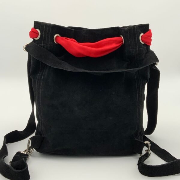 Back Side Leather Bucket Bag