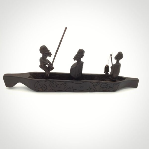 Ebony Canoe Fishermen