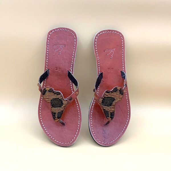 Africa Beaded Leather Sandals Africa Beaded Leather Sandals