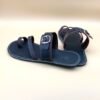 Black Leather Buckle Sandals