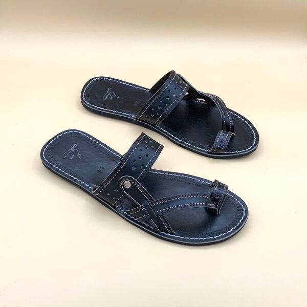 Black Slip On Handmade Sandals Black Slip On Handmade Sandals