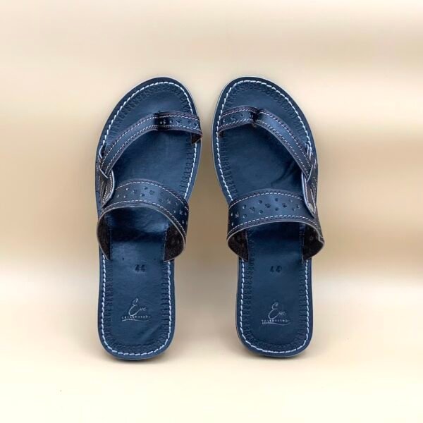 Black Slip On Leather Sandals Black Slip On Leather Sandals