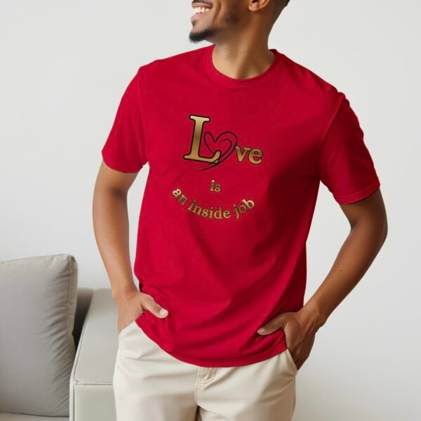 Gold & Black on Red