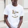 Gold & Black on White