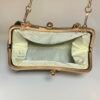 Crocodile Print Clutch Inside