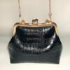 Crocodile Print Clutch With Strap