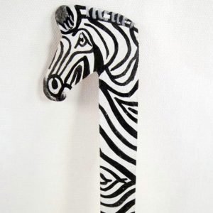 Hand painted Zebra Bookmark